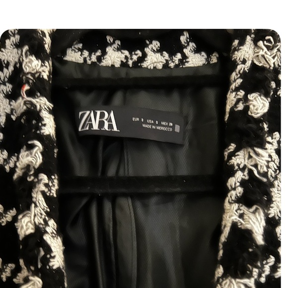 💕 Zara Tweed Houndstooth Blazer S 💕 - Picture 3 of 16